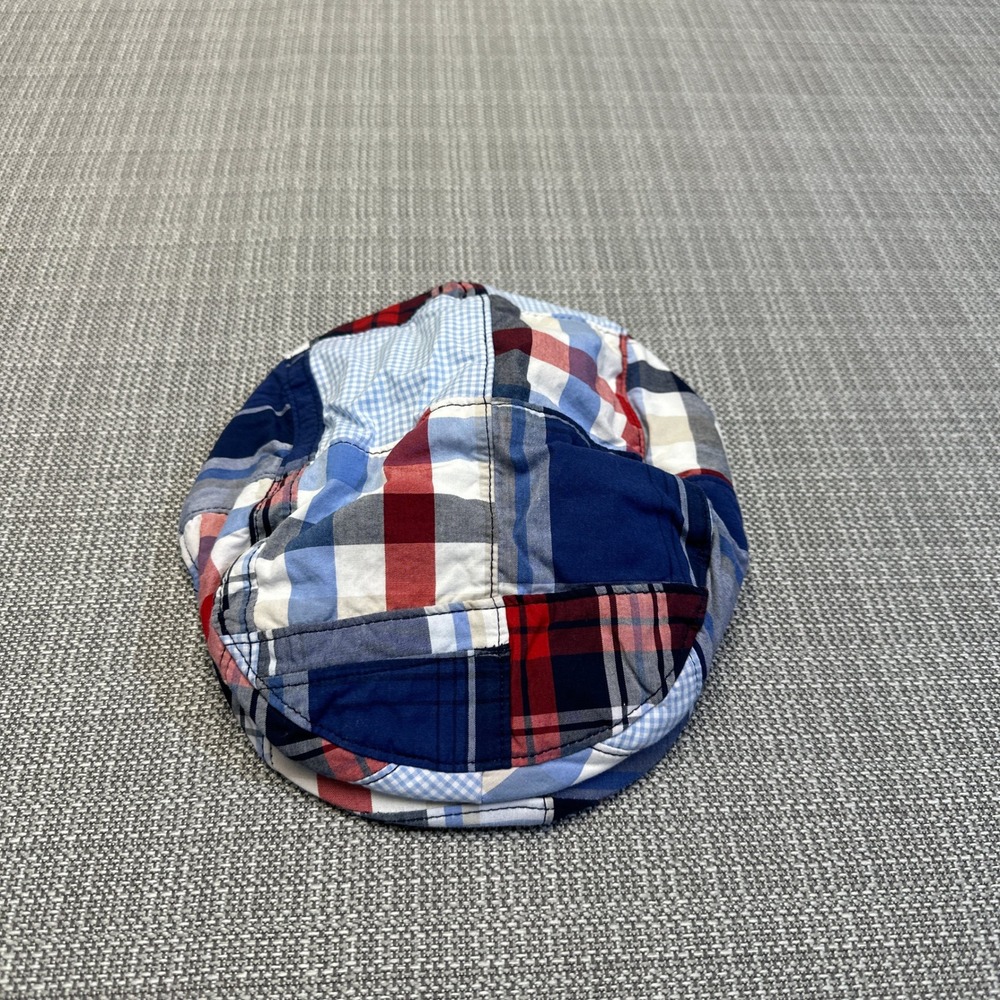 Janie and Jack Baby Boys Patchwork Plaid Newspaper Driver Cap Hat 6-12 Months‎